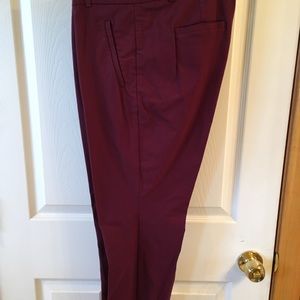The Limited Exact Stretch Burgundy pant sz 10